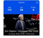 Eric clapton zitplaats afas dome antwerpen, Tickets en Kaartjes, Eén persoon