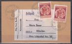 Duitsche Reich Enveloppe met ongetande postzegels, Postzegels en Munten, Brieven en Enveloppen | Buitenland, Verzenden