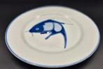 Antiek Chinees bord met karper, Ophalen of Verzenden