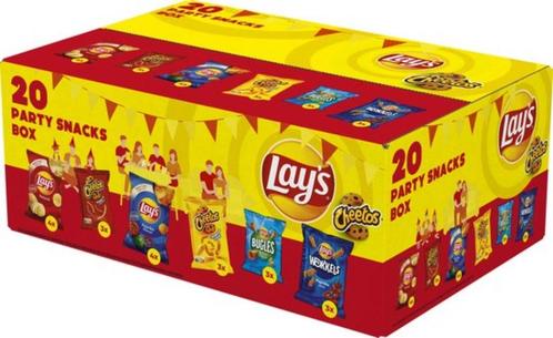Lay's Partybox - Chips - 20 zakjes - GRATIS VERZENDING, Diversen, Levensmiddelen, Verzenden