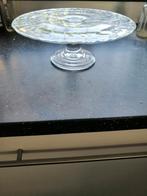 Glazen Vla Schotel / Taartplateau, Huis en Inrichting, Keuken | Servies, Gebruikt, Ophalen of Verzenden, Effen, Glas