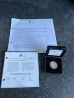 Zilveren gulden 2001 ontwerp van Bruno Ninaber van Eyben, 1 gulden, Koningin Beatrix, Zilver, Ophalen of Verzenden