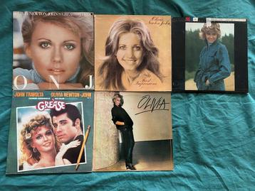 5 LP's Olivia Newton John (ook per stuk te koop) beschikbaar voor biedingen