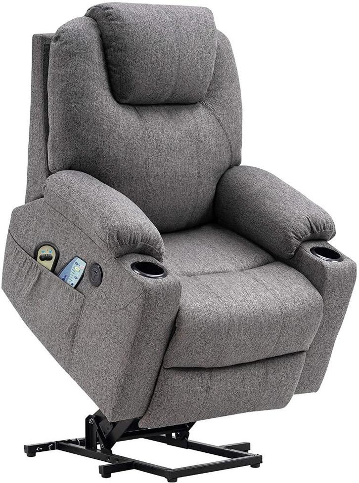 Sta-Op-Stoel Massage Fauteuil Relax Stoel Verwarmd Antraciet, Huis en Inrichting, Fauteuils, Nieuw, Ophalen of Verzenden