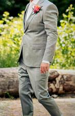 Trouwpak te koop 3 delig maat 50 grijs/groen., Ophalen of Verzenden, Zo goed als nieuw, Overige kleuren, Trouwpak