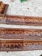 > 50 antieke randtegels met klimop roodbruin 15x7,5cm, Antiek en Kunst, Antiek | Wandborden en Tegels, Ophalen
