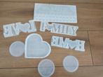 Epoxy resin mallen siliconen family love knutselen, Ophalen of Verzenden, Gebruikt, Gereedschap of Toebehoren