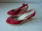 Apart rode textiel sleehak sandalen, vegan, maat 36, Oosterveldweg 15, 7274 DZ, Verzenden, Nieuw, Sandalen of Muiltjes