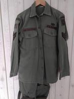 US Airborne Jas met Patches, Verzamelen, Ophalen of Verzenden, Amerika, Embleem of Badge