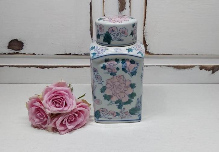 Porseleinen Chinese pot met deksel,  gemberpot, Antiek en Kunst, Antiek | Porselein, Ophalen of Verzenden