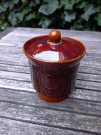 Bruin filter met deksel, hoogte 11 cm zonder deksel, Ophalen of Verzenden