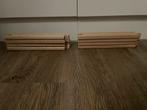 8 lange, rechte houten rails – dubbelzijdig, Kinderen en Baby's, Speelgoed | Houten speelgoed, Ophalen of Verzenden, Gebruikt