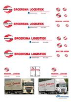 Vrachtauto decal 1:50 Broersma logistiek Heerenveen (Combi), Hobby en Vrije tijd, Modelauto's | 1:50, Verzenden, Nieuw, Bus of Vrachtwagen