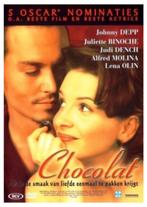 DVD - Chocolat met Johnny Depp, Cd's en Dvd's, Ophalen of Verzenden, Zo goed als nieuw