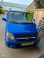 Opel Agila 1.2 I 16V 2004 Blauw km 92781, Voorwielaandrijving, 74 pk, Blauw, Origineel Nederlands