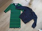Nikkie jurkje + donkerblauw vestje maat 122, Ophalen of Verzenden, Zo goed als nieuw, Meisje