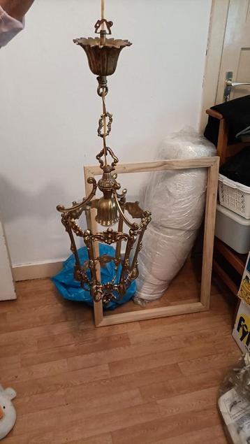 Vintage Messing Hanglamp Kroonluchter beschikbaar voor biedingen