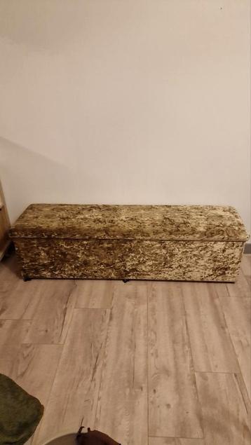 Velours velvet Opbergkist / Bank - hocker beschikbaar voor biedingen