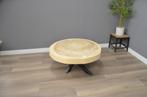 Suar salontafel 100 cm met spinpoot- BT883, Metaal, Vierkant, Nieuw, Minder dan 50 cm