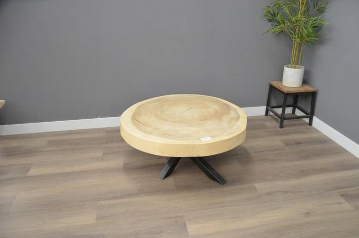 Suar salontafel 100 cm met spinpoot- BT883, Huis en Inrichting, Tafels | Salontafels, Nieuw, Minder dan 50 cm, 50 tot 100 cm, Vierkant