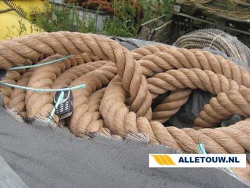 Scheepstouw kunststof naturel uitstraling 36mm 50mm 60mm beschikbaar voor biedingen