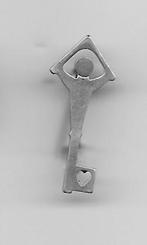 ARNHEM OPEN HET DORP SLEUTEL SPELD, Ophalen of Verzenden, Gebruikt, Overige onderwerpen, Speldje of Pin