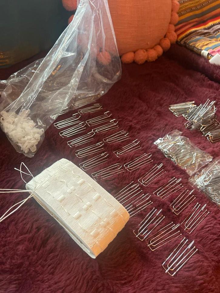 Gordijnaccessoires: Haken, Band, Glijders - Nieuw!, Huis en Inrichting, Stoffering | Gordijnen en Lamellen, Nieuw, Wit, Ophalen of Verzenden