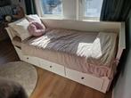 Ikea Hemnes bedbank 80x200 uitschuifbaar, Ophalen, Eenpersoons, Wit, Scandinavisch