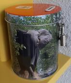 nieuw: WWF WNF spaarpot (blikje) met sleuteltjes, Ophalen, Nieuw, Metaal of Blik, Dier