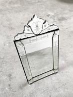 Vintage facet geslepen spiegel, prijs / info in beschrijving, Ophalen, Minder dan 50 cm, Gebruikt, Minder dan 100 cm