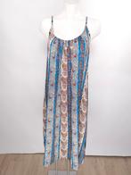 Lange wijde zomerjurk blauwe print maat (X)L, Kleding | Dames, Grote Maten, Blauw, Jurk, Ophalen of Verzenden, Zo goed als nieuw