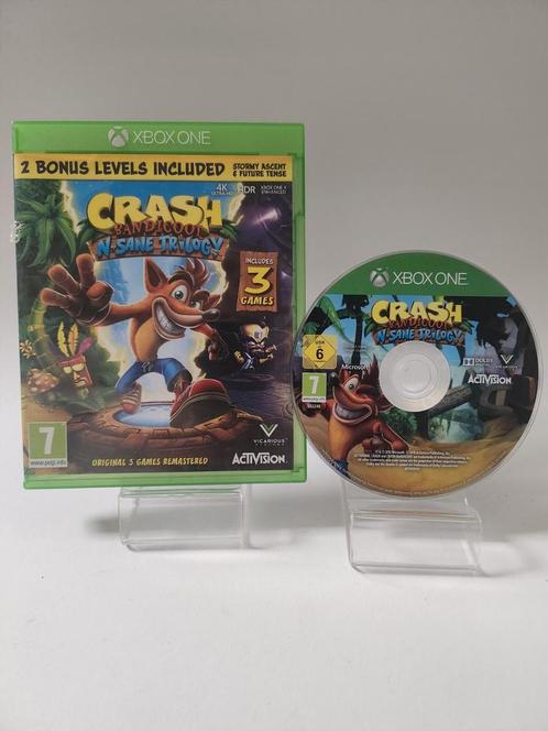 Crash Bandicoot N Sane Trilogy Xbox One, Spelcomputers en Games, Games | Xbox One, Zo goed als nieuw, Avontuur en Actie, 1 speler