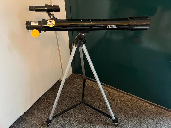 National Geographic Sterrenkijker met CD-ROM en Sterrenkaart, Audio, Tv en Foto, Optische apparatuur | Telescopen, Gebruikt, Lenzentelescoop (refractor)