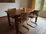 Massief houten eettafel, Huis en Inrichting, Tafels | Eettafels, Ophalen, Gebruikt, 50 tot 100 cm, 150 tot 200 cm