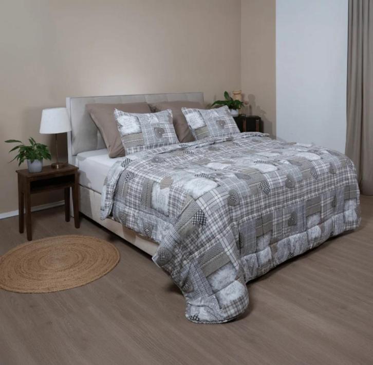 uitwasbaar Wonderbed - Patchwork Hearts 140x200, Huis en Inrichting, Slaapkamer | Beddengoed, Nieuw, Deken of Dekbed, Eenpersoons