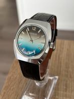 Vintage herenhorloge Aseikon, Sieraden, Tassen en Uiterlijk, Horloges | Heren, Overige merken, Leer, Staal, Polshorloge