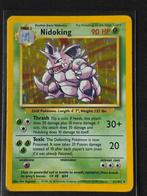Nidoking 11/102 Holo - Base Set - Played Engels, Ophalen of Verzenden, Gebruikt, Losse kaart, Foil