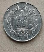 Italië, 2 lire 1939. niet magnetisch., Ophalen of Verzenden, Italië, Losse munt