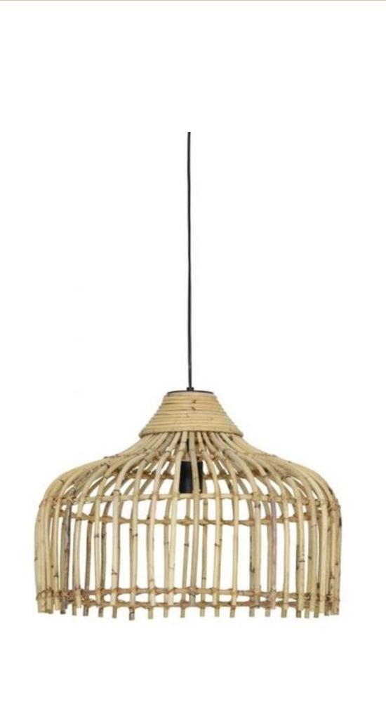 Aspelli-Hanglamp-Rotan-Naturel-Ø50-Naturel-Bohemian-Lamp, Huis en Inrichting, Lampen | Hanglampen, Nieuw, Minder dan 50 cm, Hout