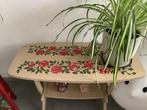 Plantentafel handgeschilderd vintage., Gebruikt, 75 cm of meer, Rechthoekig, Vintage folklore