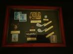 3D-schaduwdoos met golfmemorabilia. , Ophalen of Verzenden