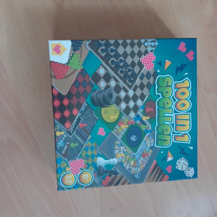 100 in 1 Spellen - Veelzijdig Spel, Hobby en Vrije tijd, Gezelschapsspellen | Bordspellen, Zo goed als nieuw, Een of twee spelers