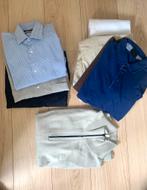 Hugo Boss blouse broek polo 40 42 44 blauw beige wit overhem, Blauw, Ophalen of Verzenden, Zo goed als nieuw