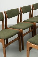 Refurbished, vintage, 70's Deense eetkamerstoelen, meerderen, Ophalen, Hout, Overige kleuren, Vier