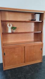 Mooie retro vintage schoolkast kast, Huis en Inrichting, Kasten | Vitrinekasten, Ophalen, Gebruikt, 25 tot 50 cm, 200 cm of meer