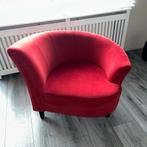 Rode fauteuil, Ophalen of Verzenden, Zo goed als nieuw, 75 tot 100 cm, 50 tot 75 cm