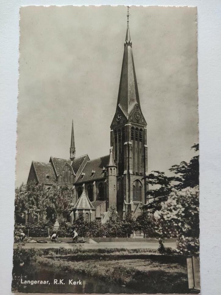 J1111 Langeraar, Verzamelen, Ansichtkaarten | Nederland, Noord-Holland, 1920 tot 1940, Ophalen of Verzenden