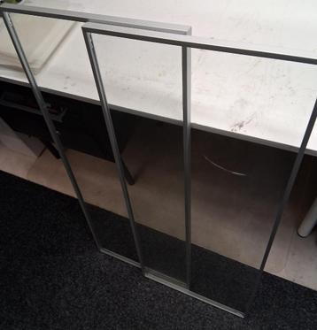 IKEA Billy 2 st. vitrine deur glas met schernieren - afbeelding 1