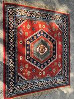 Vintage Dolan Tapijt - Handgeknoopt, Rood, Geometrisch Patro, Ophalen