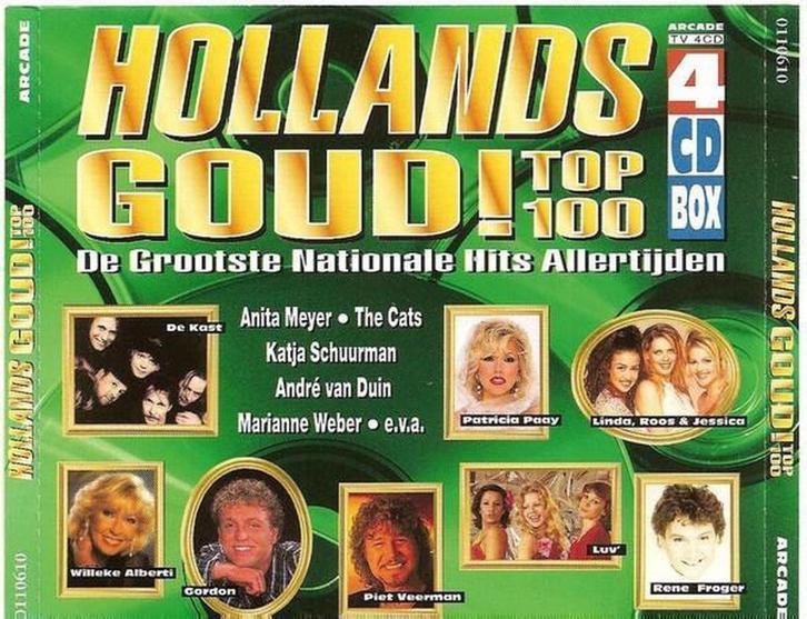 HOLLANDS GOUD! TOP 100 4CD, Cd's en Dvd's, Cd's | Verzamelalbums, Gebruikt, Pop, Ophalen of Verzenden